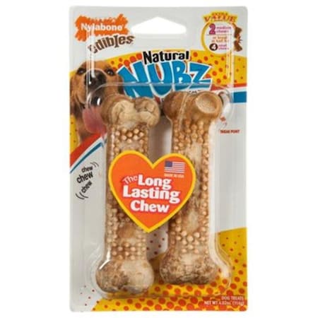 Nylabone Nylabone NEN202TPW Nylabone Nubz Chicken Flavor Dog Bones - ; Pack - 2 89574000